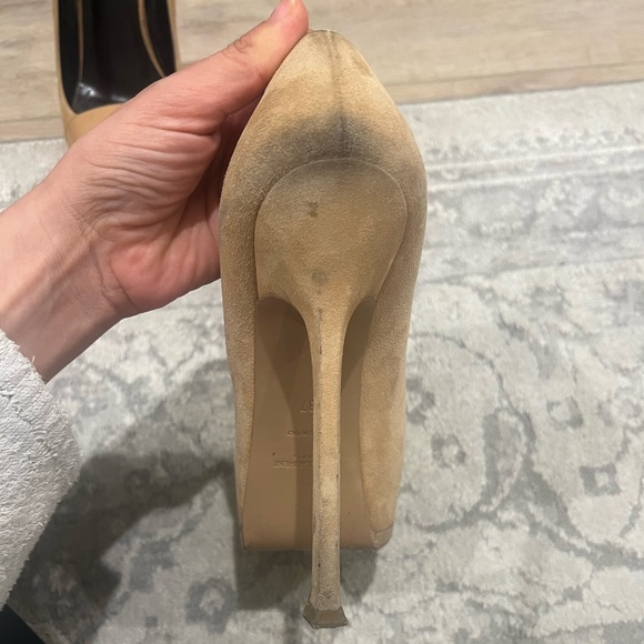 Yves Saint Laurent Tribtoo Suede and Patent Leather heal - Picture 10 of 12